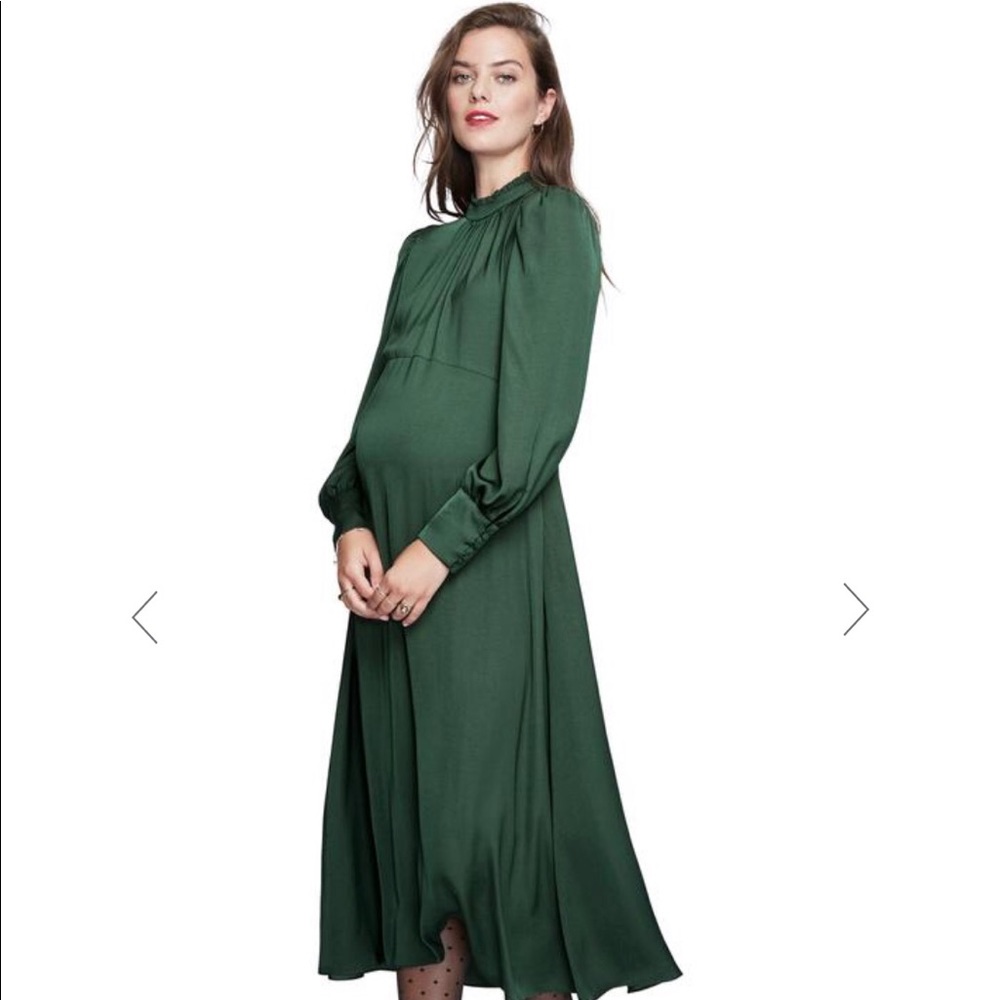 HATCH ‘The Robin Dress’ Green, Maternity Dress